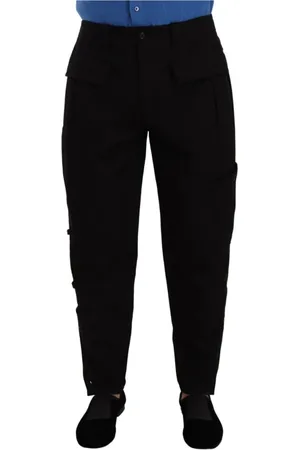 Dolce & Gabbana Bukser, Herre, Sort, M, Bomuld, Slim-fit Bukser