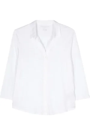 Majestic Bluser & Skjorter, Dame, Hvid, S, Hvid 3/4 Ærmer Chemise
