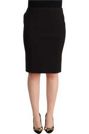 Gianfranco Ferré Nederdel, Dame, Sort, XL, Polyester, Midi Skirts