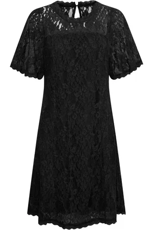 Cream Kjole, Dame, Flerfarvet, XS, Crkit Lace Dress Kjoler 10611702 Pitch Black