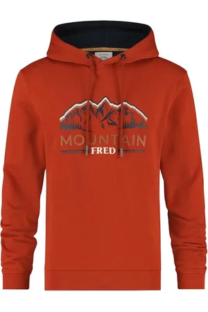 A fish named fred Sweathshirts & Hoodies, Herre, Rød, S, Bomuld, Bjerg Rød Skjorte Elementer