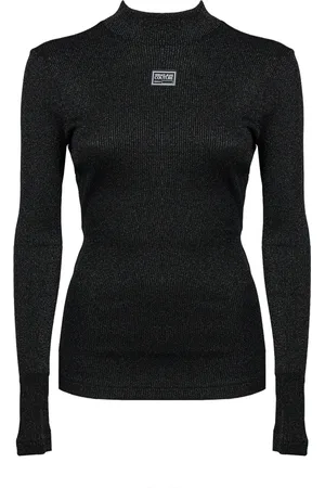 VERSACE Strik, Dame, Sort, XS, Rullekraver