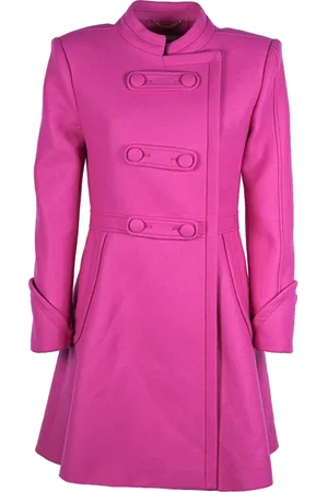 Moschino Frakke, Dame, Lyserød, S, Uld, Fuchsia Blade Runner Coat