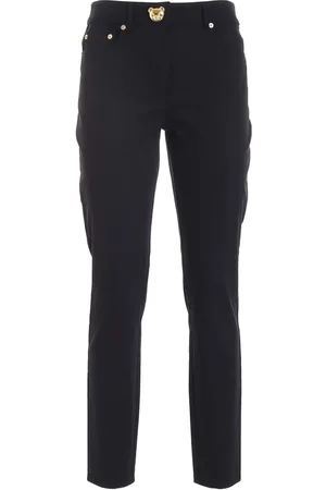 Moschino Jeans, Dame, Sort, XS, Bomuld, Slim-fit Jeans