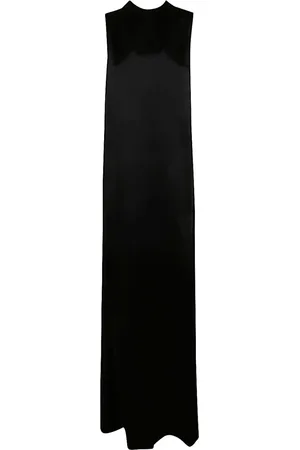 ANN DEMEULEMEESTER Kjole, Dame, Sort, 2XS, Sort Åben Ryg Draperet Kjole