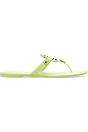 Tory Burch Sko, Dame, Grøn, 40 1/2 EU, Læder, Miller Slides