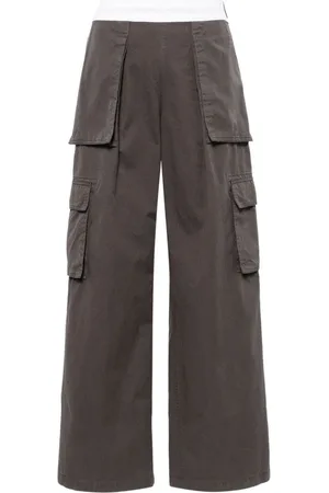 Alexander Wang Bukser, Dame, Grå, S, Bomuld, Wide Bukser
