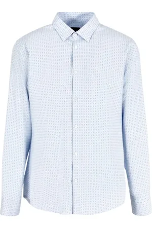 Armani Exchange Skjorte, Herre, Blå, S, Bomuld, Formal Bluser