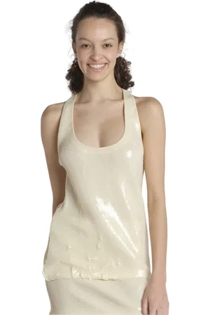 Nº21 Top, Dame, Gul, L, Polyester, Ærmeløse toppe