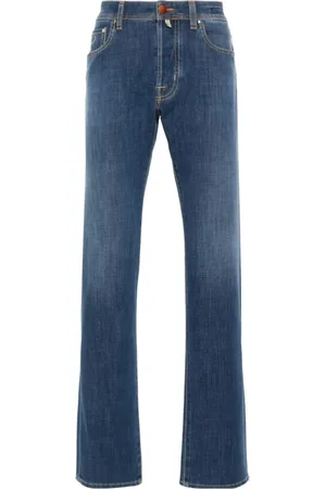 Jacob Cohen Jeans, Herre, Blå, W30, Bomuld, Straight Jeans