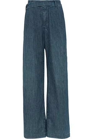 Adriano Goldschmied Jeans, Dame, Blå, W26, Denim, Wide Jeans