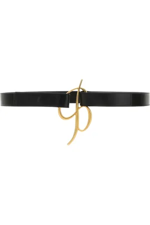 BLUMARINE Tilbehør, Dame, Sort, S, Uld, Stilfuld Bælte