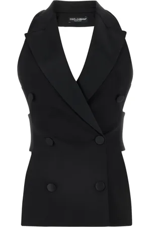 Dolce & Gabbana Top, Dame, Sort, M, Uld, Ærmeløse toppe