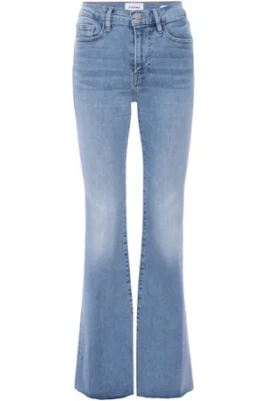 Frame Jeans, Dame, Blå, W29, Bomuld, Flared Jeans