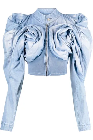 Masha Popova Jakke, Dame, Blå, XS, Denim, Denim Jakke