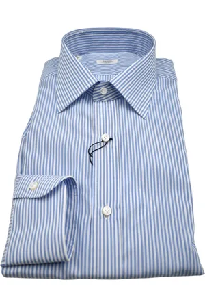 BARBA Skjorte, Herre, Blå, 4XL, Uld, Bluser