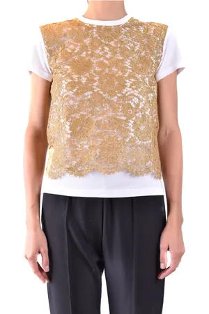 VALENTINO Top, Dame, Gul, XS, Bomuld, T-shirts