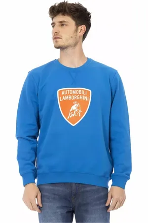 AUTOMOBILI LAMBORGHINI Sweathshirts & Hoodies, Herre, Blå, 2XL, Bomuld, Sweatshirts