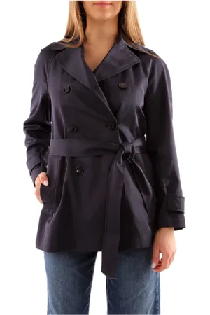 MARELLA Jakke, Dame, Blå, S, Uld, Rain Jackets