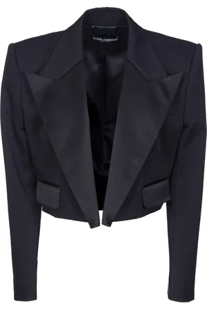 Dolce & Gabbana Jakke, Dame, Sort, XS, Uld, Blazers