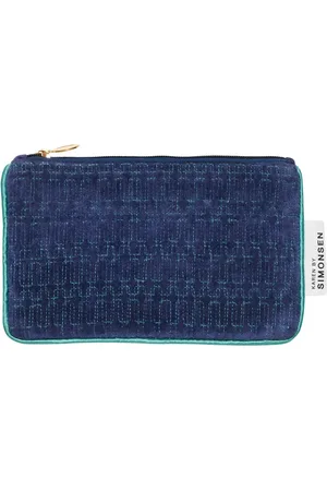 Karen by Simonsen Tilbehør, Dame, Blå, ONE SIZE, Bomuld, Home Gablekh Cosmetic Bag 21X13cm Tilbehør 10104234 Depths