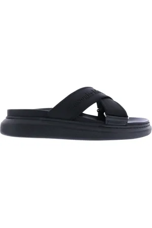 Alexander McQueen Sko, Herre, Sort, 40 EU, Uld, Flip Flops