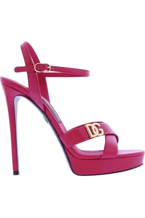 Dolce & Gabbana Sko, Dame, Lyserød, 39 EU, Happy Garden Dame Sandaler