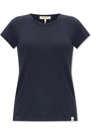 RAG&BONE Top, Dame, Blå, S, Bomuld, T-shirt i bomuld