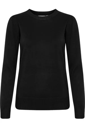 Saint Tropez Strik, Dame, Sort, XS, Sort Milasz Pullover Strik