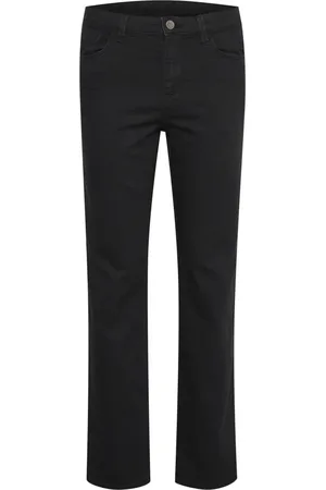 Kaffe Jeans, Dame, Sort, XS, Bomuld, Kavicky Straight Jeans Bukser Deep