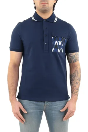 VALENTINO Top, Herre, Blå, L, Uld, Polo Bluser