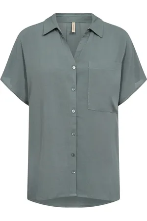 soyaconcept Bluser & Skjorter, Dame, Grå, S, Radia 162 Bluser 40096 Balsam Green