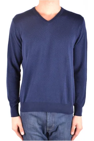 ALTEA Strik, Herre, Blå, S, Bomuld, Knitwear