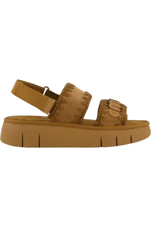 Mou Sko, Dame, Brun, 40 EU, Uld, Flade sandaler
