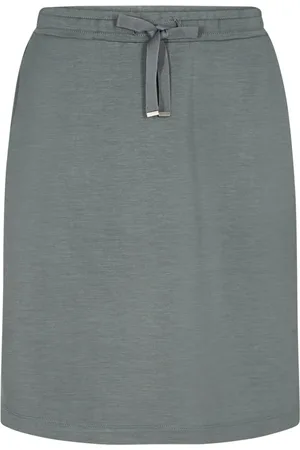 soyaconcept Nederdel, Dame, Grå, 2XL, Uld, Banu 81 Nederdele Banu 81 Balsam Green