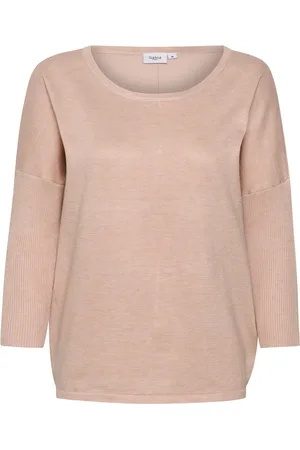 Saint Tropez Strik, Dame, , XL, Uld, Ash Rose Melange Strik med ¾ Ærmer