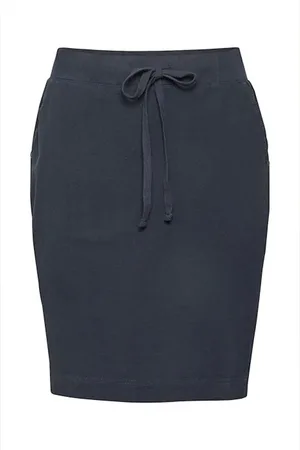 Kaffe Nederdel, Dame, Blå, XL, Bomuld, Naya Skirt Nederdele 10502802 Midnight Marine