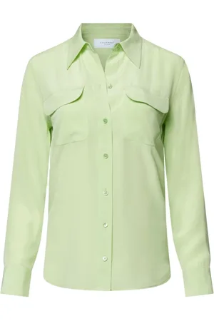 Equipment Bluser & Skjorter, Dame, Grøn, M, Silke Signature Skjorte