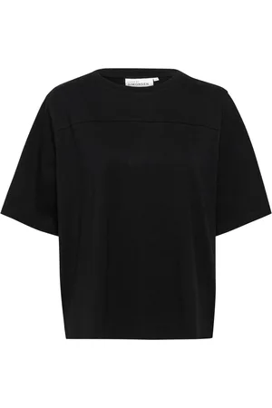 Karen by Simonsen Top, Dame, Sort, 2XS, Bomuld, Enkel Meteorite Tee Top