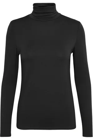 Soaked in Luxury Top, Dame, Sort, XL, Uld, Slhanadi Rollneck Ls Toppe & T-shirts 30403340