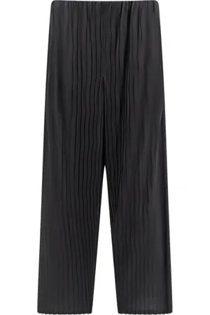 Giorgio Armani Bukser, Dame, Grå, M, Uld, Bukser