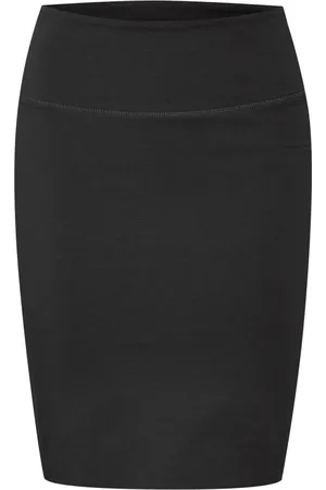 Kaffe Nederdel, Dame, Sort, S, Klassisk Pencil Nederdel Sort Dyb