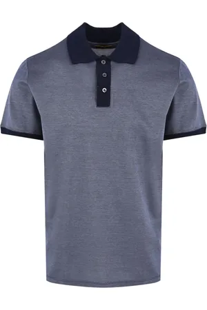 MOORER Top, Herre, Blå, L, Blå T-shirts og Polos