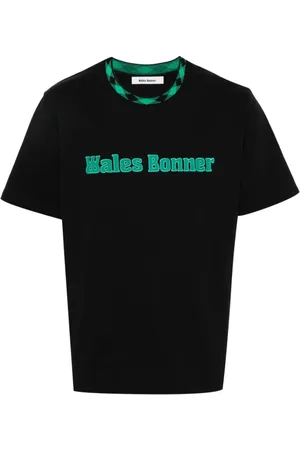 WALES BONNER Top, Herre, Sort, S, Bomuld, T-shirts