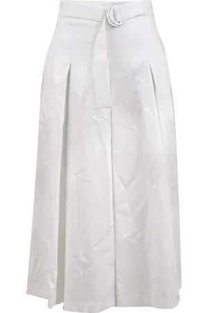 DRUMOHR Nederdel, Dame, Hvid, 2XS, Uld, Midi Skirts