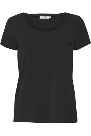 Soaked in Luxury Top, Dame, Sort, XS, Uld, Slcolumbine Tee Toppe & T-shirts 30403959