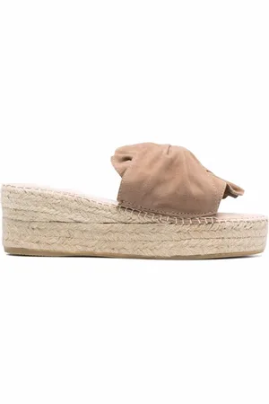 MANEBI Sko, Dame, , 41 EU, Suede, Suede Knot Platform Sandaler
