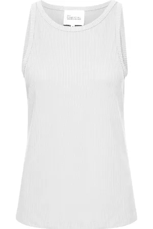 My Essential Wardrobe Top, Dame, Hvid, M, Ribbet Hvid Top