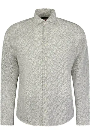 Roy Robson Skjorte, Herre, , L, Bomuld, Casual Bluser