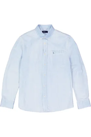 Butcher of Blue Skjorte, Herre, Blå, XL, Chambray Langærmet Blå Skjorte